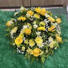 Lemon &amp; White Wreath